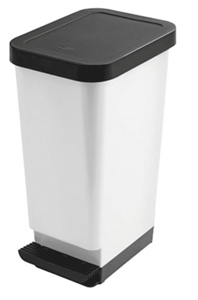 45L Moda Pedal Bin White - Tontarelli